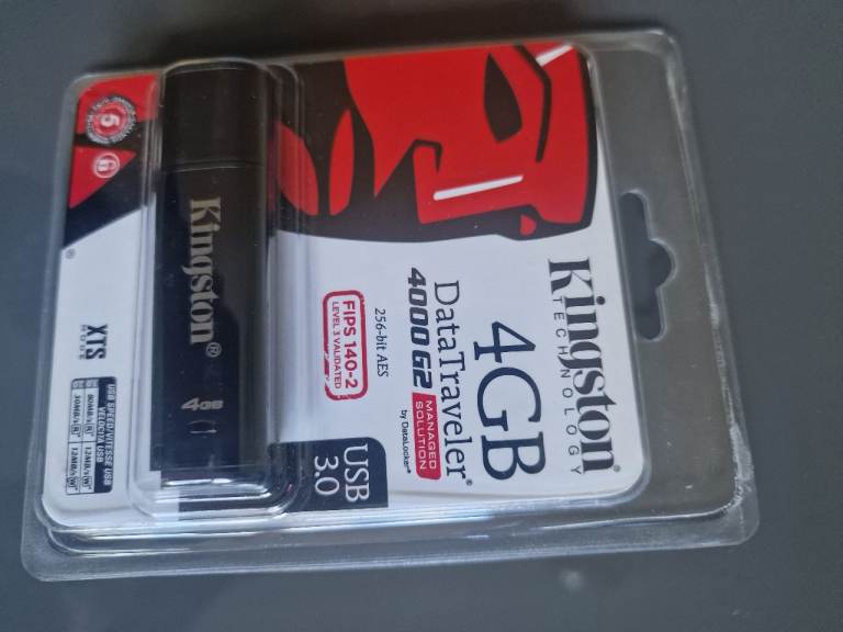 Kingston Technology Data Traveller 4000G2 with Management 4GB USB Flash Drive UBS - New