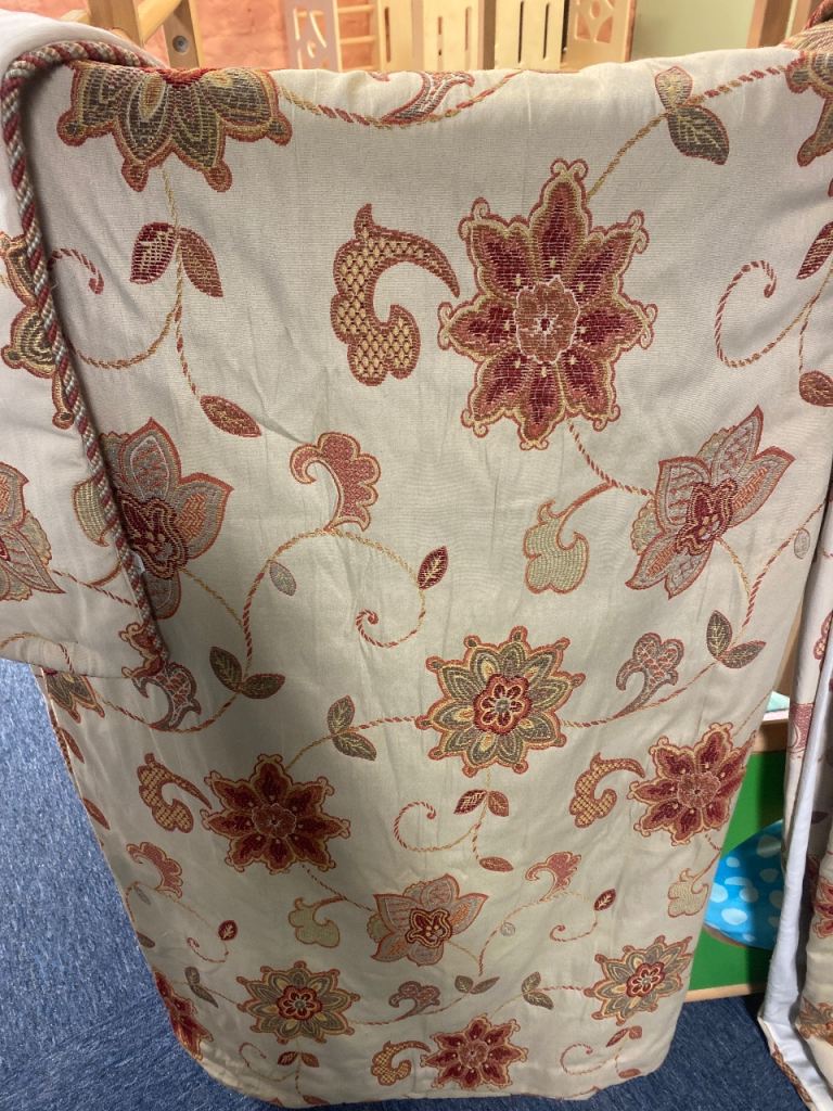 Heavy  lined curtains