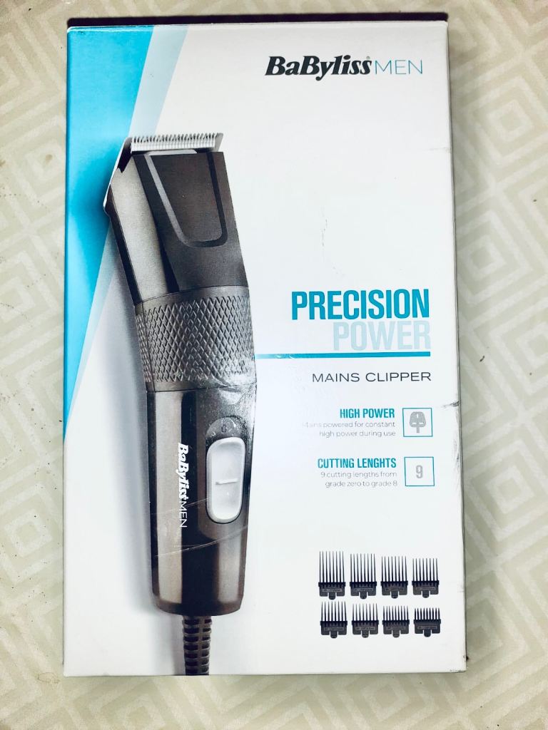 NEW BaByliss 7755U Men Powered Hair Clipper - Black