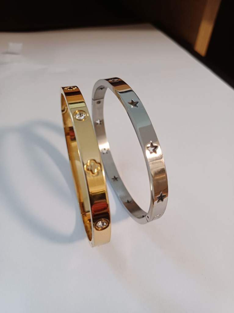 Collection of metal bangles 