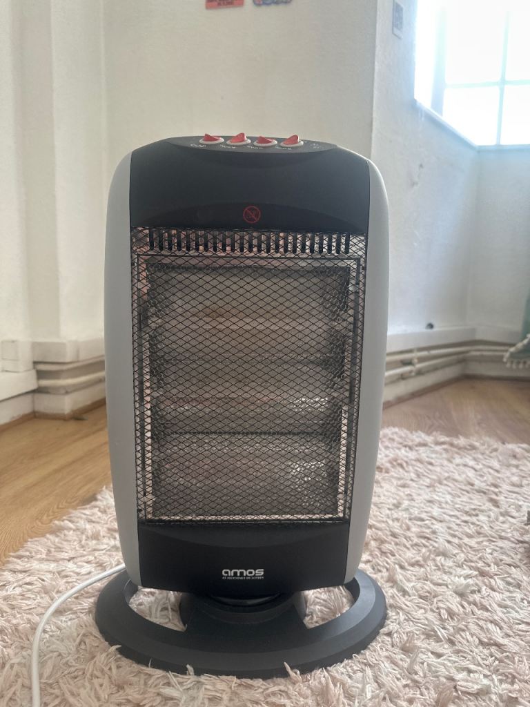 Electric Heater – Grey, Good Condition
