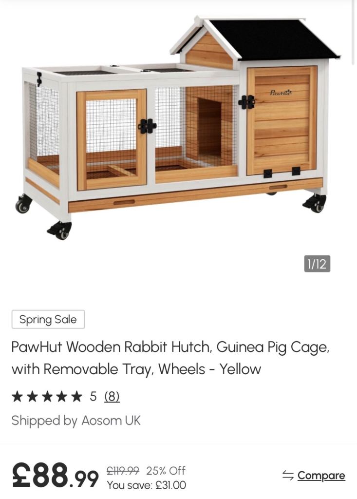 Two story rabbit hutch 