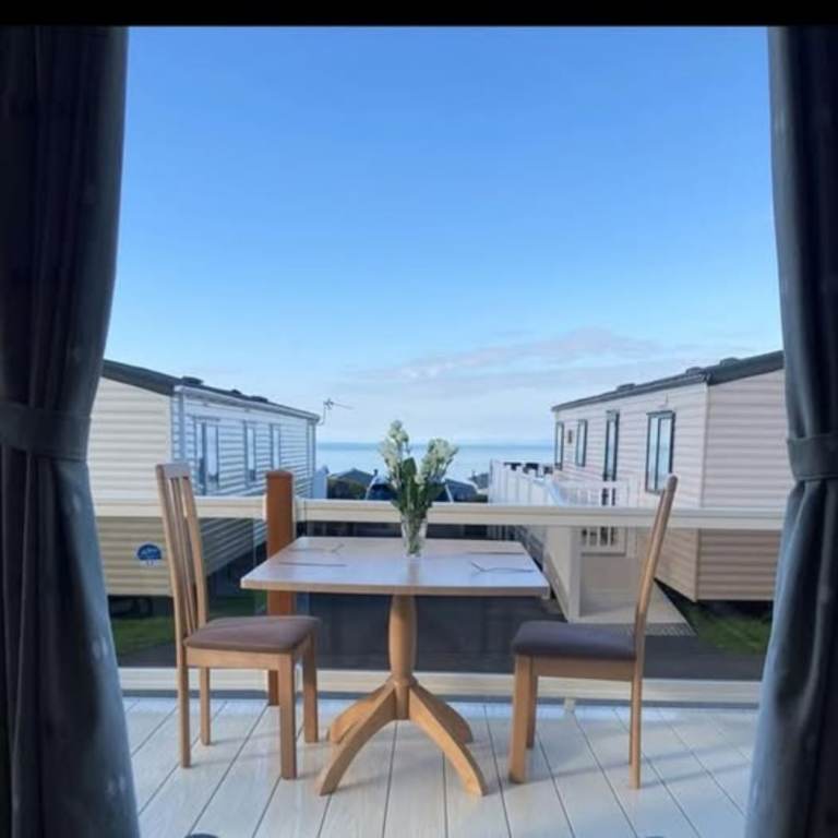 Caravan in New Quay Wales