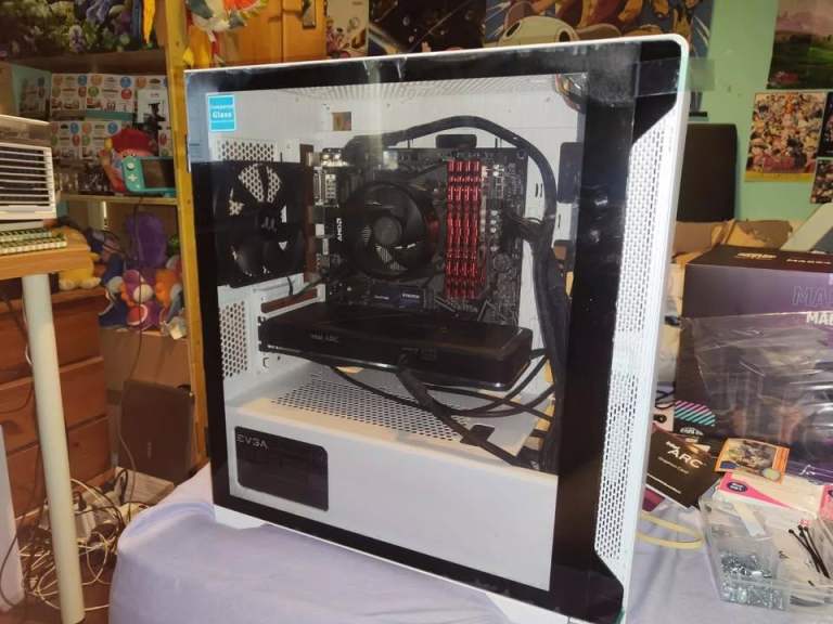 Gaming PC AMD Ryzen 5800X3D intel a750 gpu , Gaming PC Bundle Ryzen 7 5800X 3D  offers open