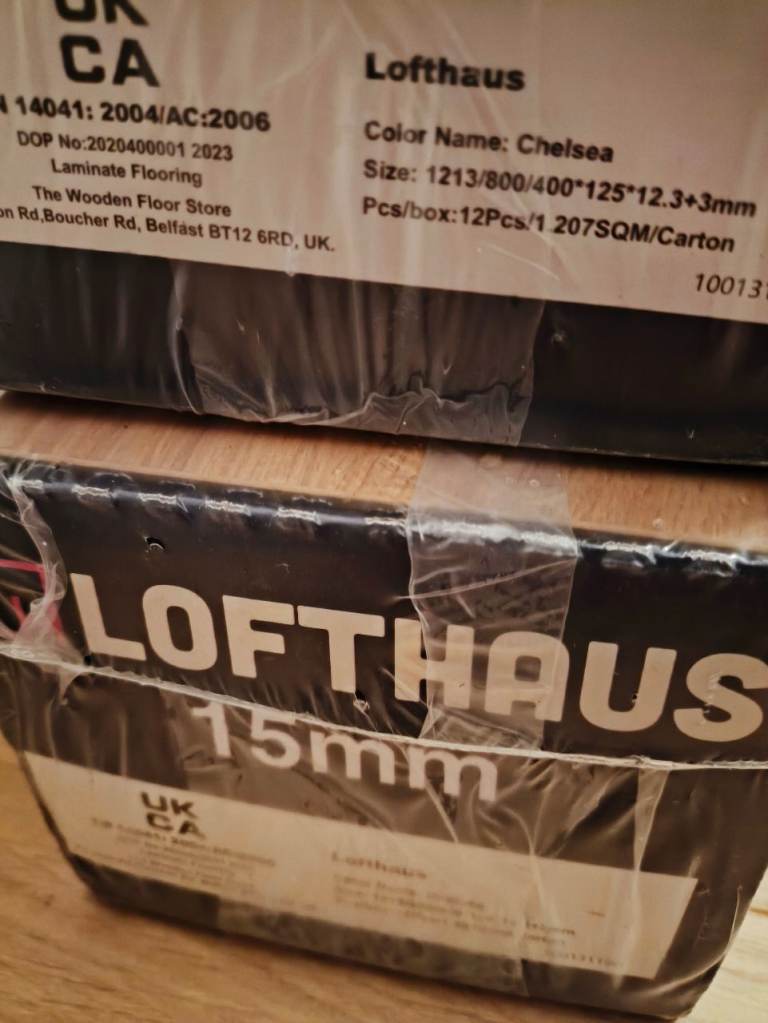 Lofthaus Chelsea Laminate Flooring – 125mm Wide – 15mm Thick
