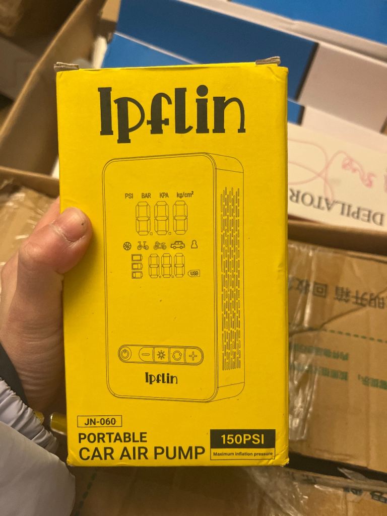 Ipfln JN-060 Portable Car Air Pump 150PSI - NEW