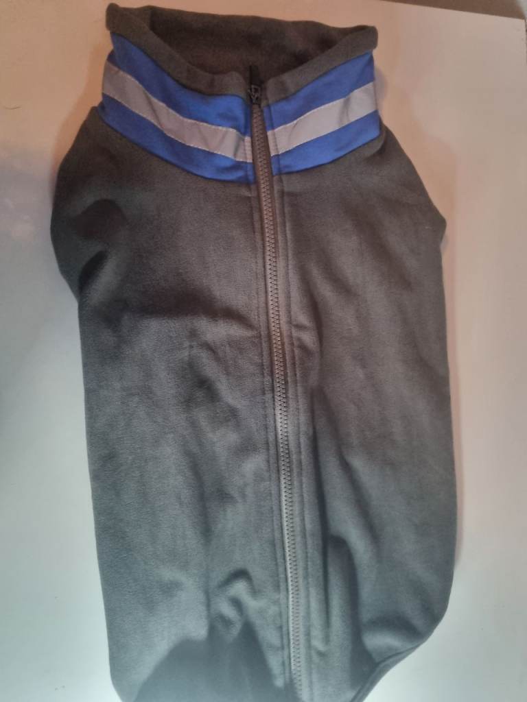Pumyporeity Dog Cold Weather Fleece Large - Grey/Blue.