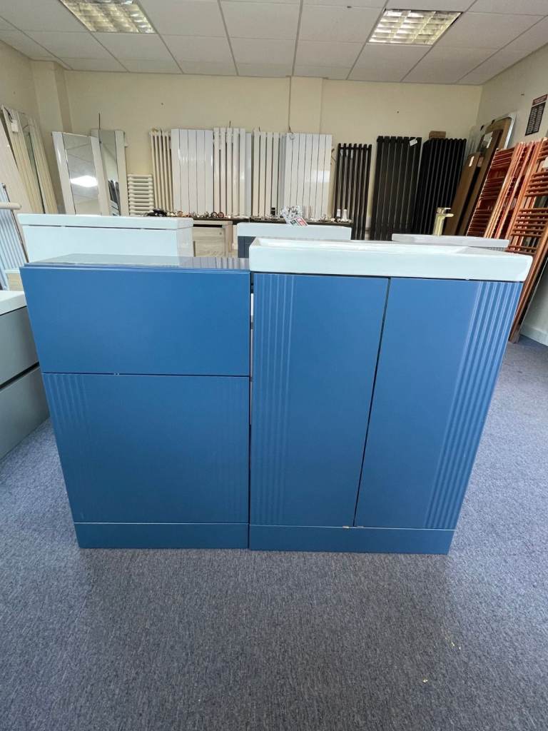 Deco floor standing double door vanity unit