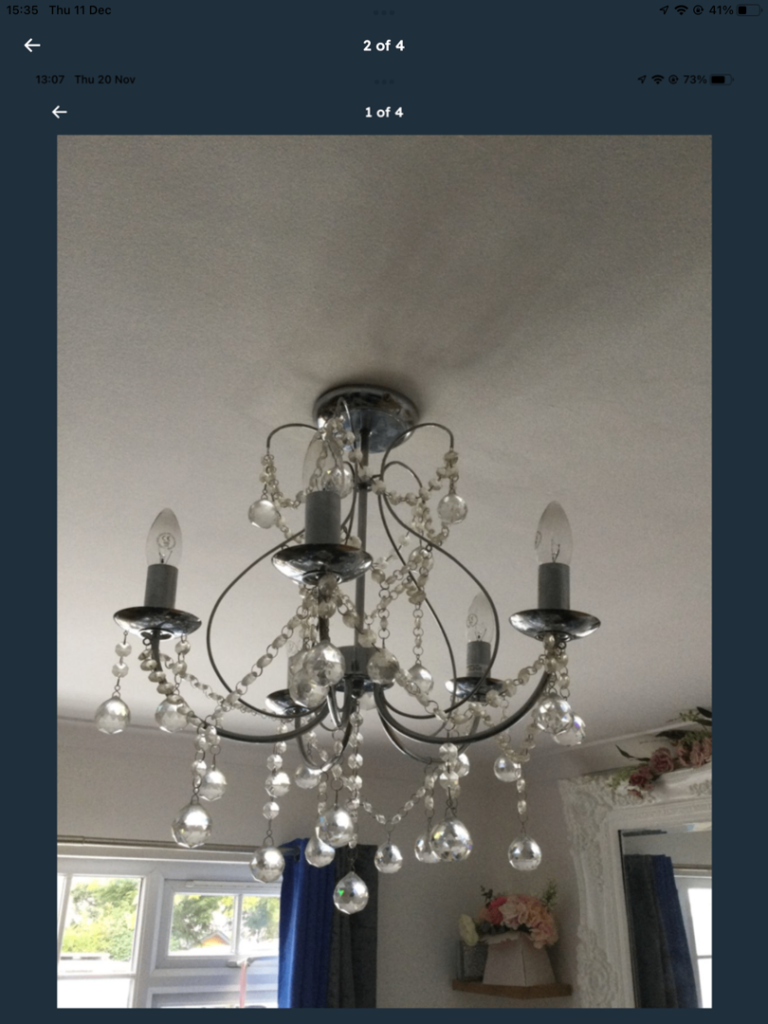 image for FIVE LIGHT CHANDELIER ⭐️⭐️⭐️⭐️