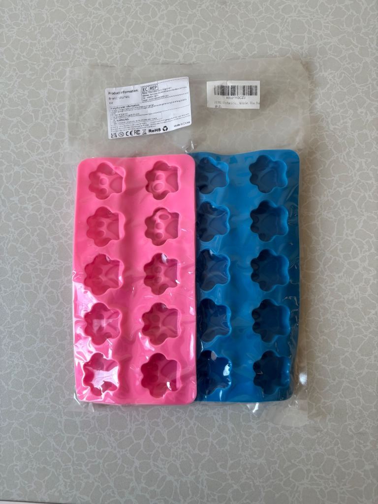 4 Piece Paw print Silicone Moulds Set