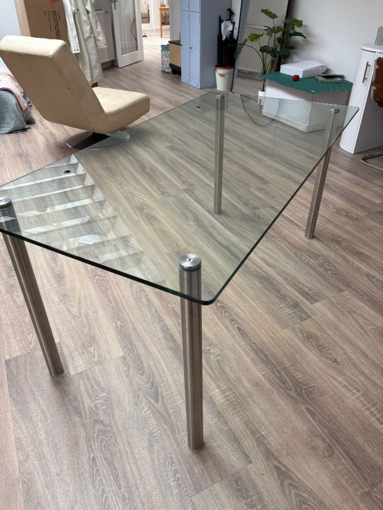 Large glass desk/table