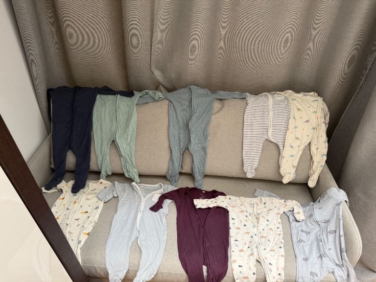 MORI Baby Sleepsuits 6-9 Months – Multicoloured