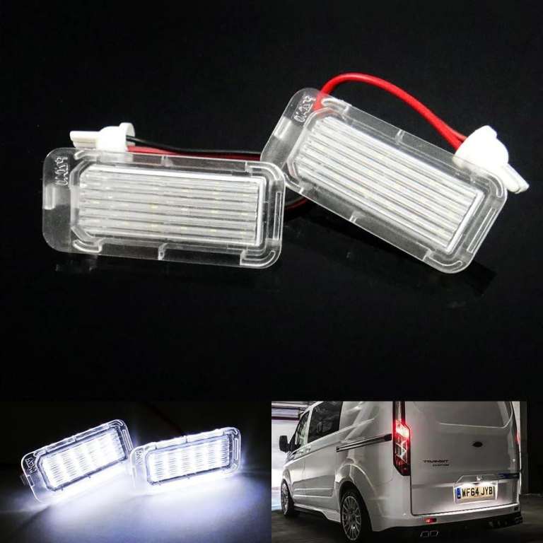 2x LED Licence Number Plate Light White Canbus For 2011+ Ford Ranger T6 TKE T6.2 RA 2013+ Transit 