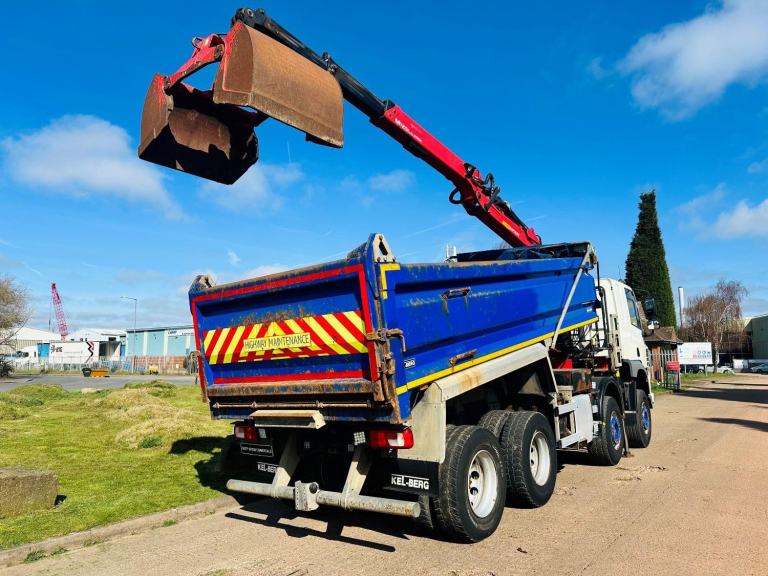 2019 DAF CF 450 8X4 TIPPER GRAB, EPSILON M125 CRANE, SLEEPER CAB