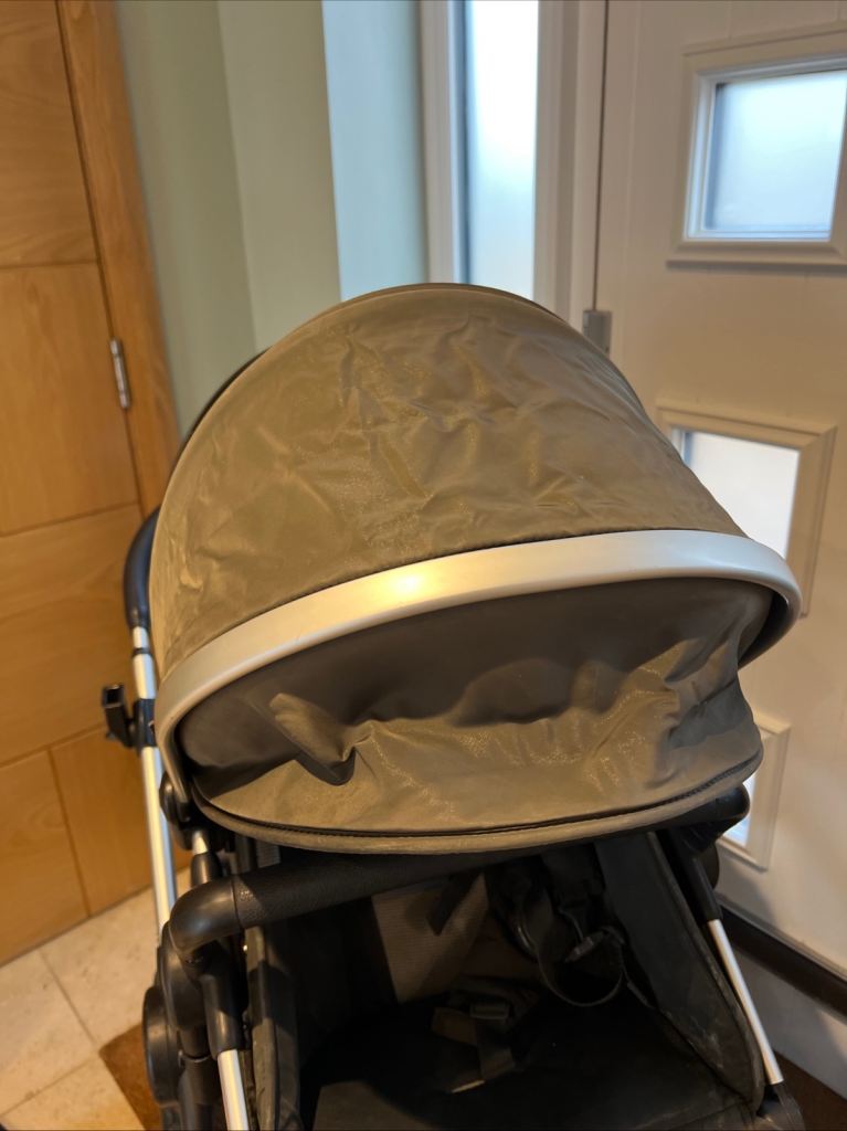 Icandy peach double pram twin seats, carry cot, car seat adapters, rain covers, foot muffs