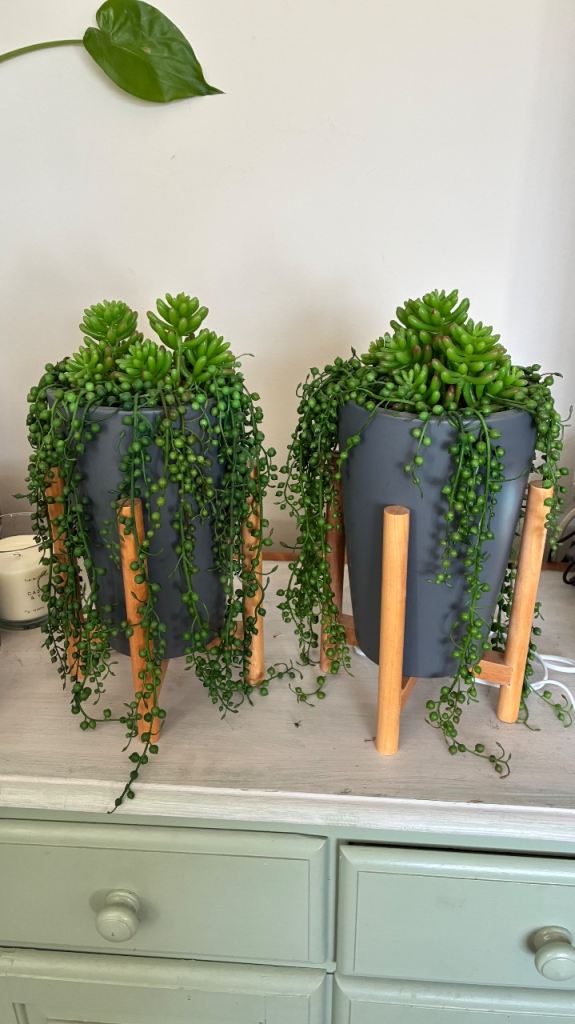 Marks and Spencer 2 artificial pot plants