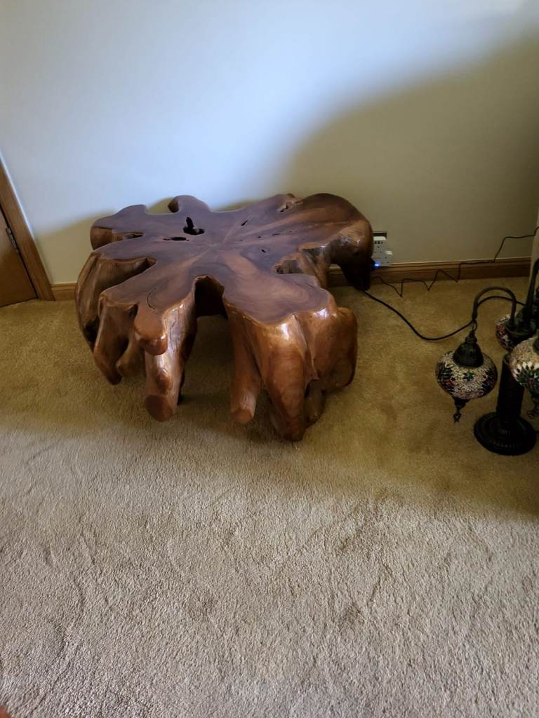 Solid wooden feature table 