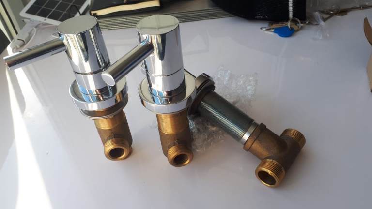 Hudson Reed Tec Lever Bathroom Taps, Diverter, Bath Filler Side Valves - Spare Parts