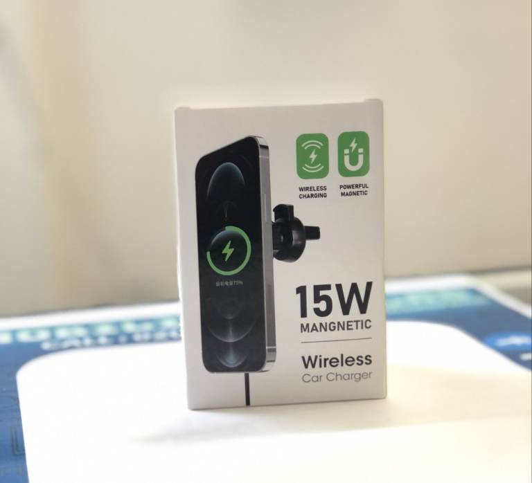 Strong Magnetic Car Wireless Fast Charger 15W Compatiable With iOS & Android Phones