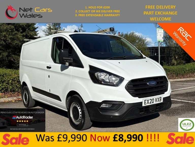 2020 Ford Transit Custom 2.0 EcoBlue 105ps Low Roof Leader Van PANEL VAN Diesel Manual