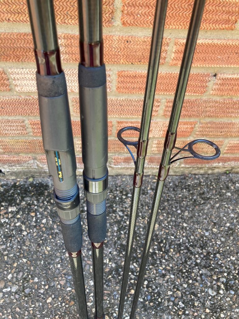 2  Century Hybor 12 ft 3 lb rods  Carp Pike  fishing