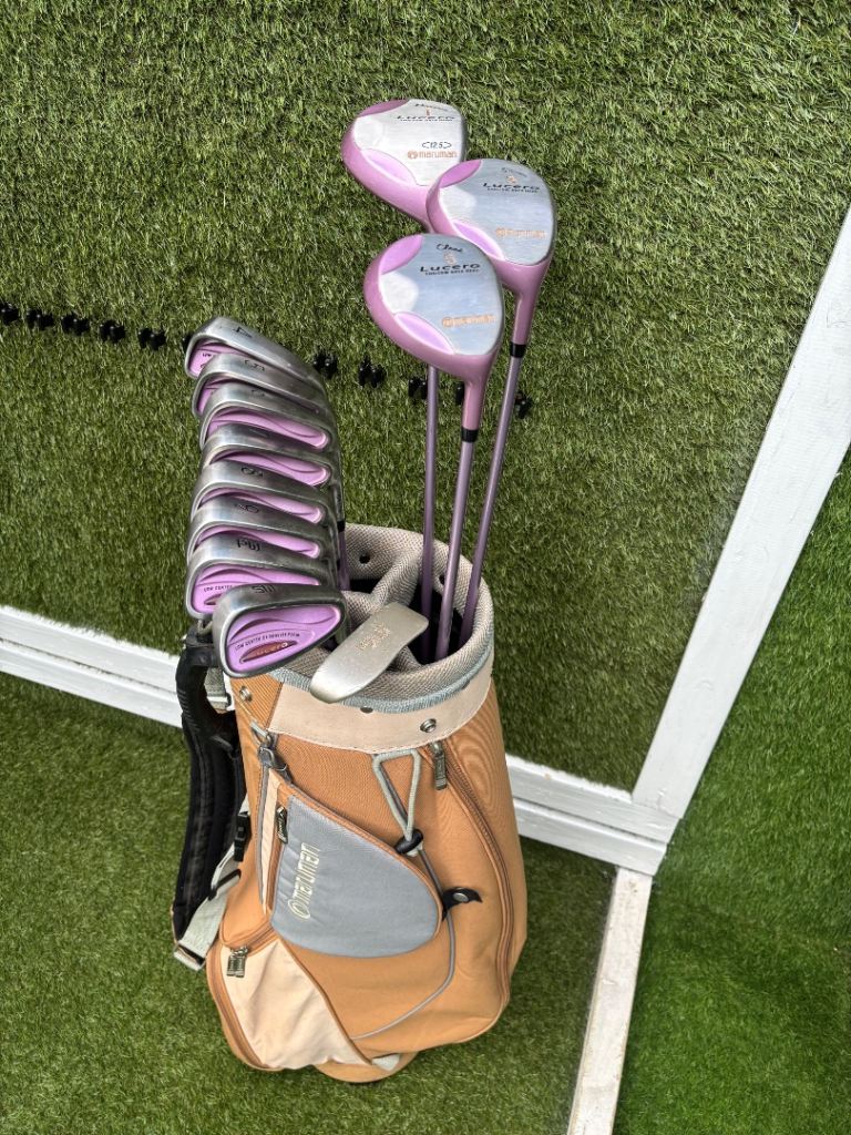 Maruman Lucero Ladies Golf Set 4–SW Irons + Driver, 3 & 5 Woods, Matching Bag UK delivery available