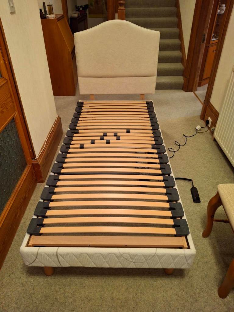 Adjustable Orthopaedic Single Bed with Mattress