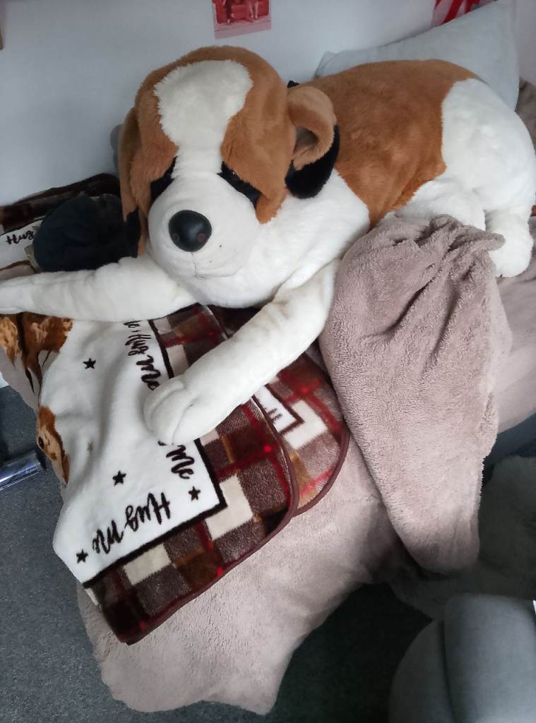 Saint Bernard dog stuffed 