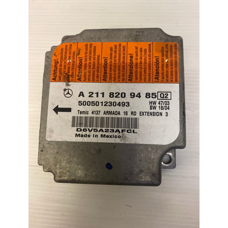 Mercedes Benz CLK Airbag Control Unit, PN A 211 820 94 85