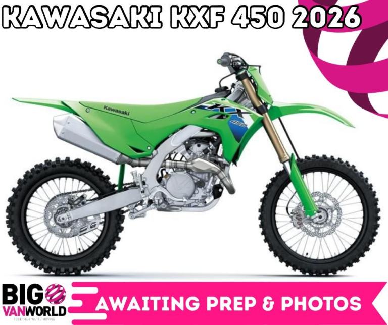 Kawasaki KXF 450 2026 - Sub 10 Hours Use - AsNew Cond. - BrandNew Tyres, C&S
