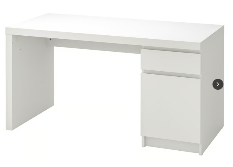 Ikea Malm White Office Desk
