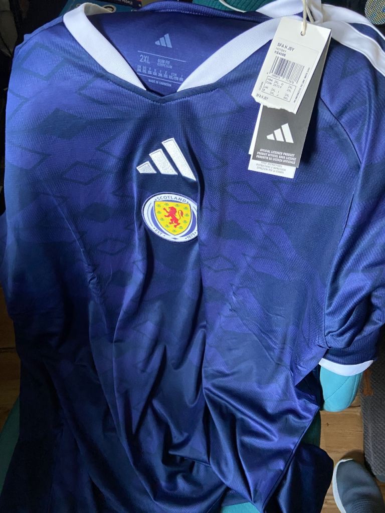 Adidas Scotland Football Shirt 2XL – Brand New with Tags