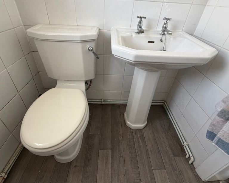 Traditional Toilet and Sink