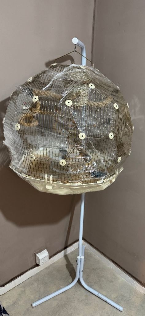 Luxury Omlet Geo Bird Cage and Stand