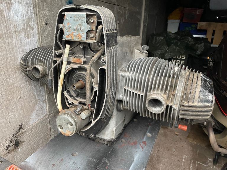 BMW r45 engine. 1979