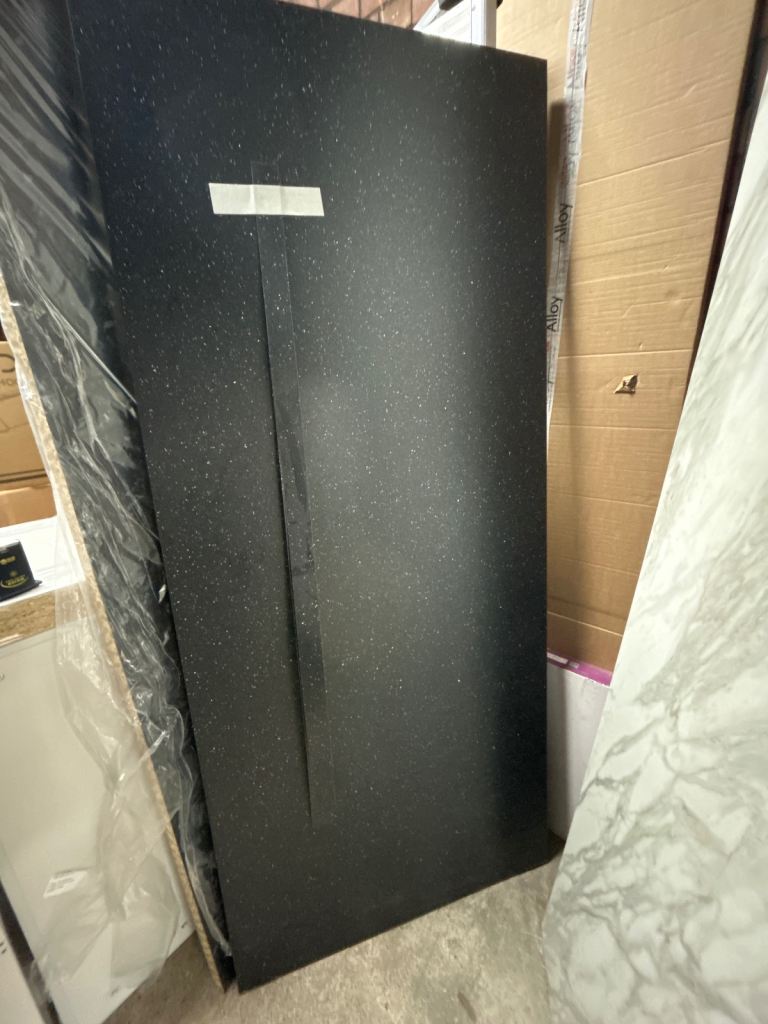 Black Galaxy square edge laminate 