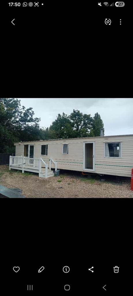 2 bedroom static caravan to let 