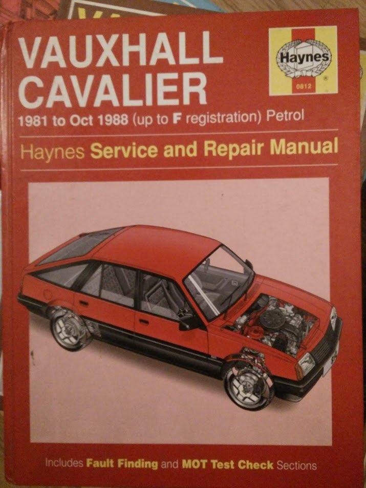 vauxhall cavalier Haynes manual 81-88 no 812