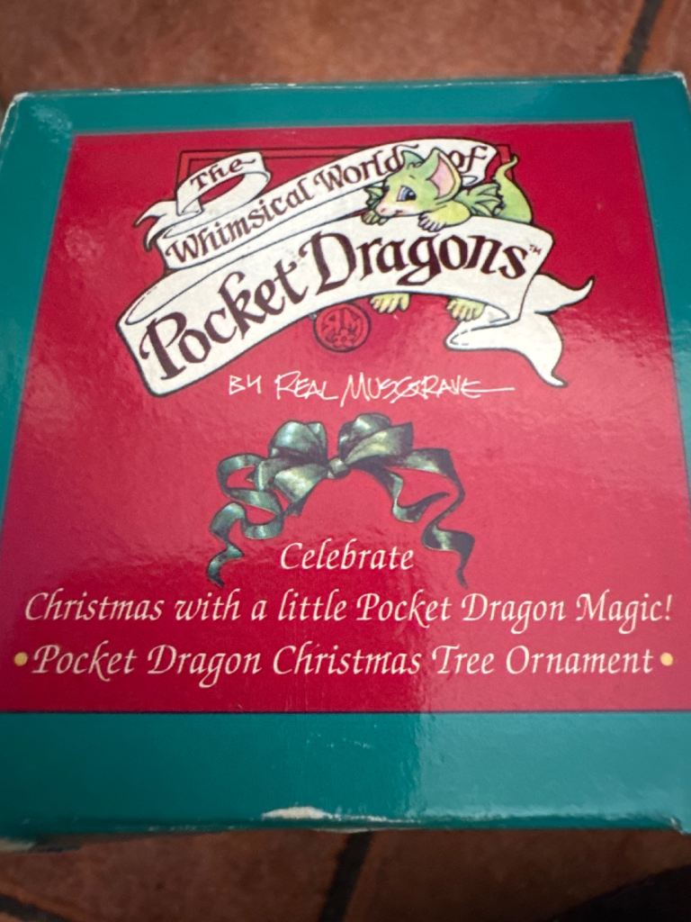 Pocket Dragon Christmas Tree Ornament by Real Mussgrave – New in Box