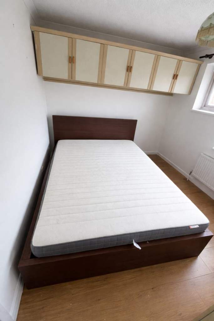 Double bed with mattress 