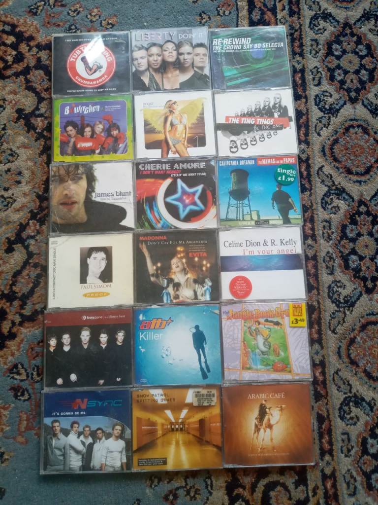 JOB LOT OF 36 CD SINGLES 