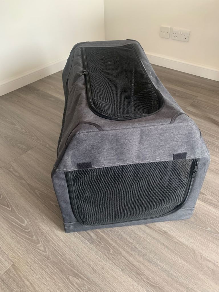 Grey pet carrier 