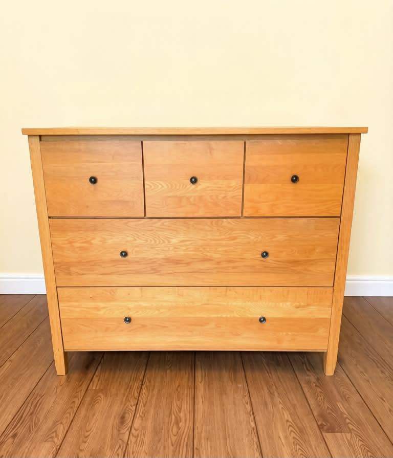 Top quality full oak wood super large chest of drawers 