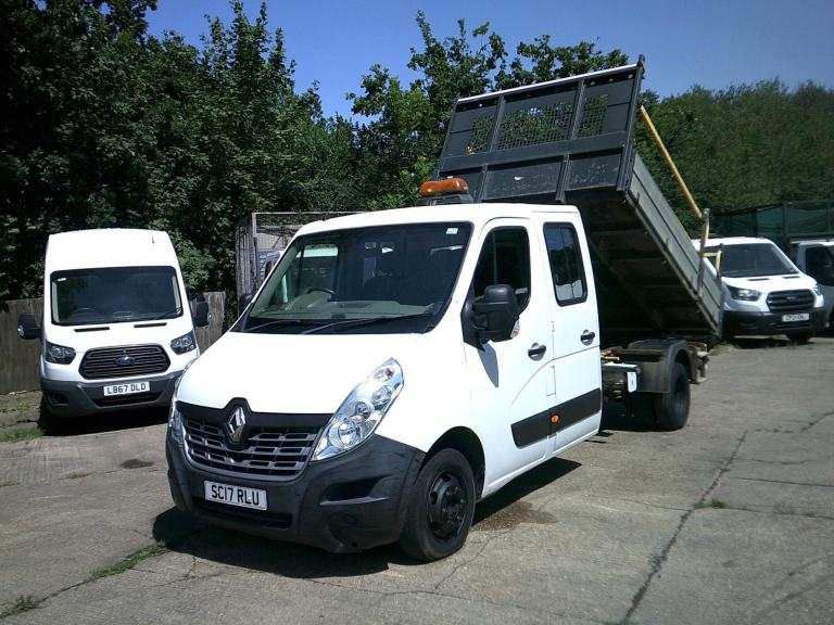 Renault Master 7 SEAT TIPPER,2017,17 REG,WHITE,ONLY 54,000 MILES,VERY CLEAN VAN