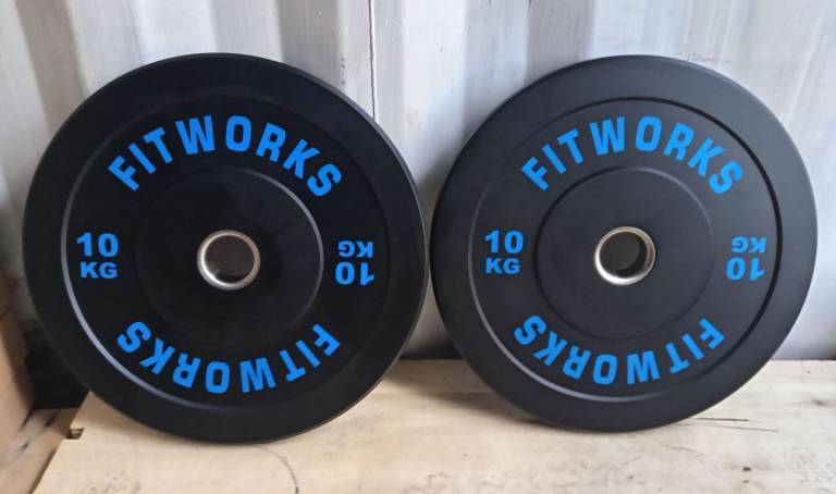 Olympic Bumper weight plates 2 x 10kg Brand-new in boxes lots of pairs available