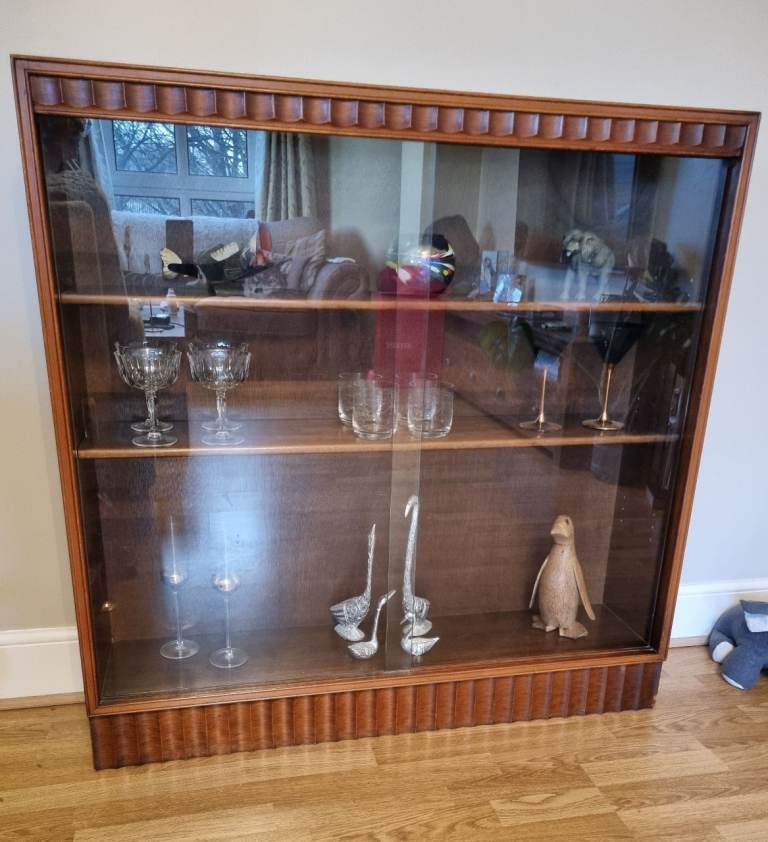 Antique Glass Cabinet/ Bookcase