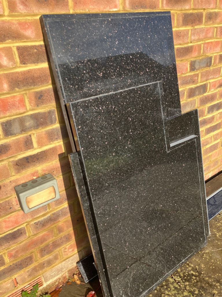 image for Black Granite pieces with slight sparkle 