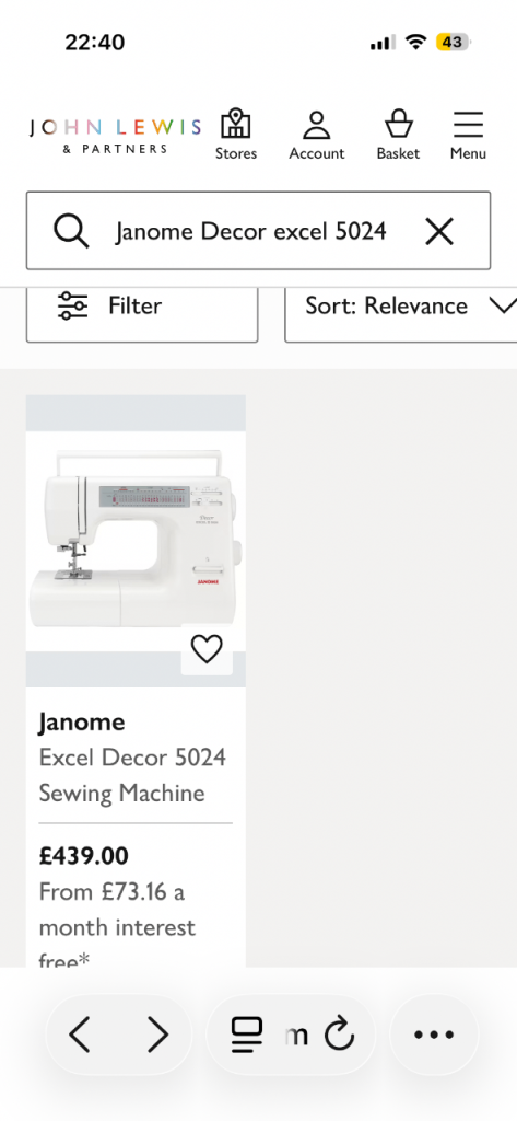 Janome Decor Excel 5024 Sewing Machine