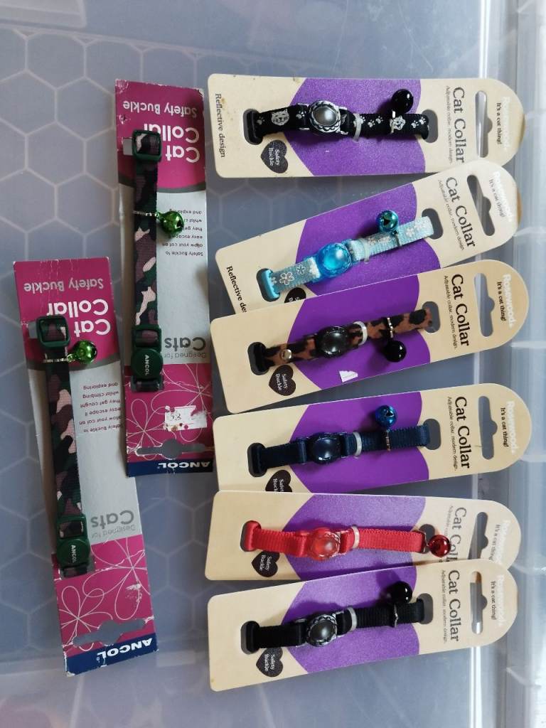 Several new cat collars 