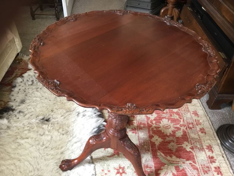 Reproduction snap top table